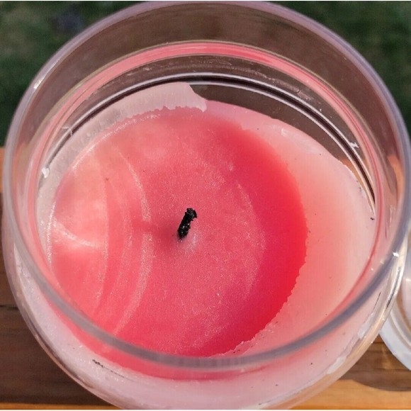 Yankee Candle Hearts & Flowers Black Band White Label 22 Oz Jar Retired RARE - Picture 9 of 14